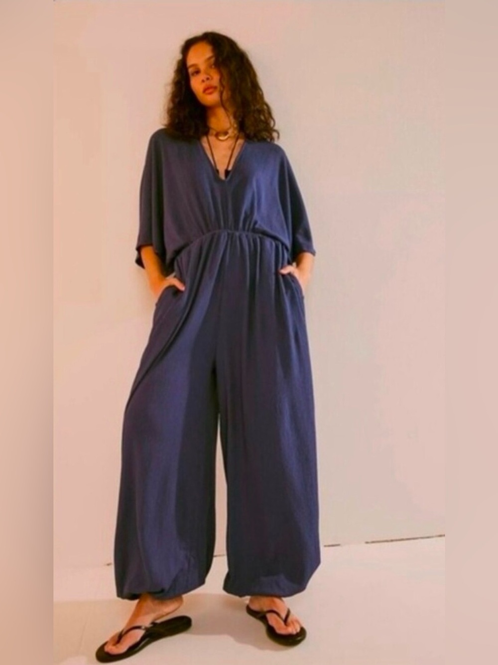 Free people beach Venus jumpsuit green size M